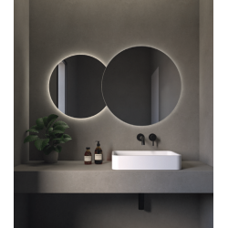 Κρεμαστός Καθρέπτης Double Eye 117X70 εκ. με Led